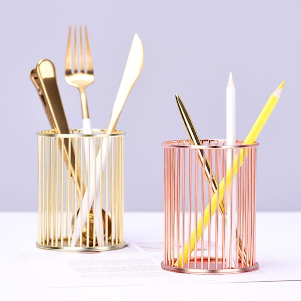 Wire Mesh Pen Holder, Metal Desktop Pen Holder, Round Stick Cylinder Pen Pencil, Makeup Brush Holder, Desktop Storage Box for Office Home, Metal Hollow Out Pen Holder for Desk, Desktop Accessories Wire Makeup Brush Holder Wire Mesh Pen Holder, Metal Desktop Pen Holder, Round Stick Cylinder Pen Pencil, Makeup Brush Holder, Desktop Storage Box for Office Home, Metal Hollow Out Pen Holder for Desk, Desktop Accessories Wire Makeup Brush Holder
